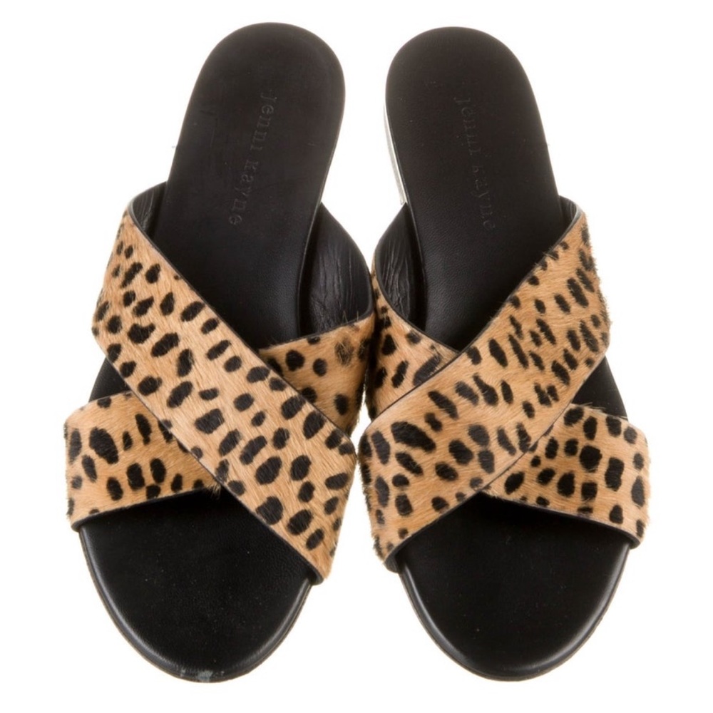 Jenni Kayne Ponyhair Animal Print Slides